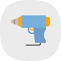 Hot Glue Gun Vector Icon Design