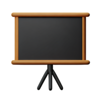 schoolbord 3d renderen icoon illustratie png