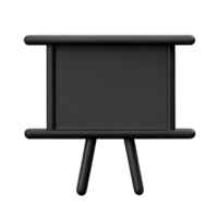 blackboard 3d rendering icon illustration png