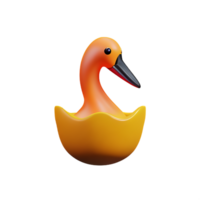 swan 3d rendering icon illustration png