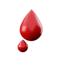 sangue doação 3d Renderização ícone ilustração png