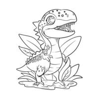 learn coloring for kids, dinosaurs image photo