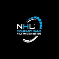 nhl letra logo vector diseño, nhl sencillo y moderno logo. nhl lujoso alfabeto diseño