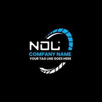 ndl letra logo vector diseño, ndl sencillo y moderno logo. ndl lujoso alfabeto diseño