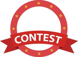 contest ribbons and reverse icon. contest banner sign. flat style. vector