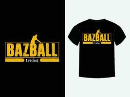 Bazball sports typography tshirt design vector