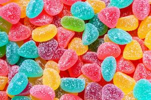 background of colorful jelly candies photo