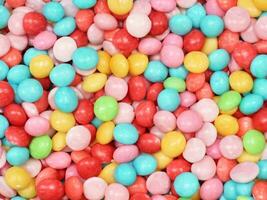 colorful of sweet and tasty candies photo