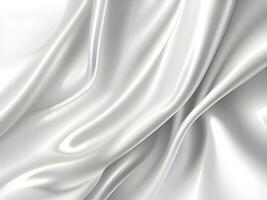 white satin fabric texture. 3d rendering. photo
