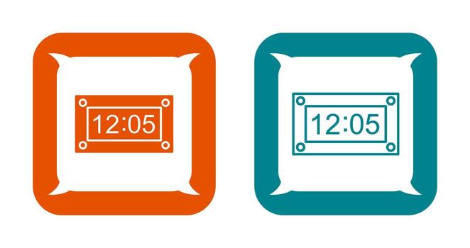 icono de vector de temporizador único