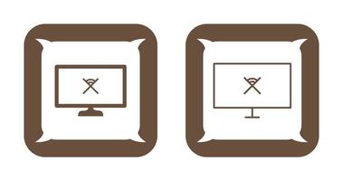 Unique Disconnected Network Vector Icon