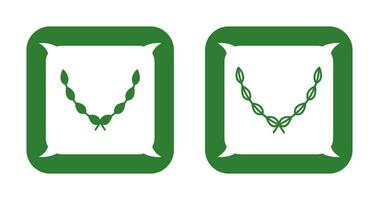 Leaves Wreath Vector Icon