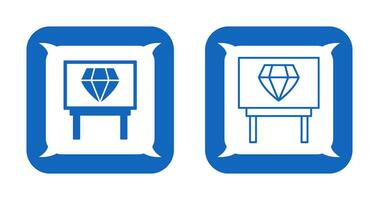 Diamond Exhibit Vector Icon