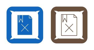 Unique Delete Vector Icon