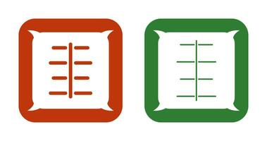 Unique Center Align Vector Icon