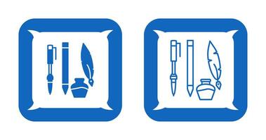 Unique Writing Equipment Vector Icon