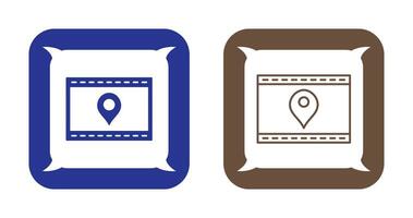 Unique Location Web Advertising Vector Icon