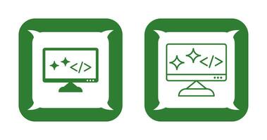 Unique Clean Code Vector Icon