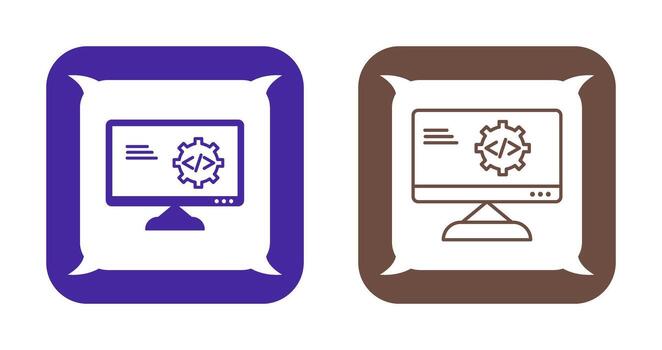 Unique Code Optimization Vector Icon