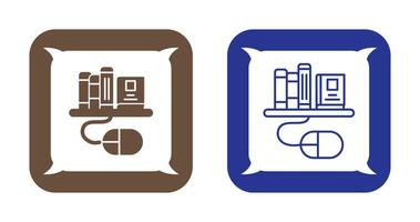 Digital Library Vector Icon