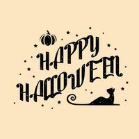 Happy Halloween Text Banner vector