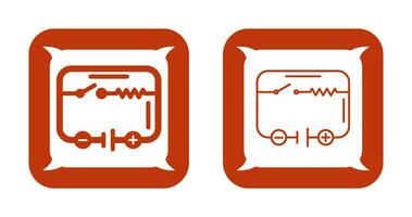 icono de vector de circuito eléctrico