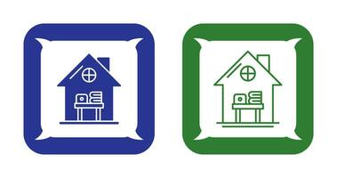 Home Work Place Vector Icon