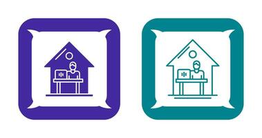 Work At Home Vector Icon