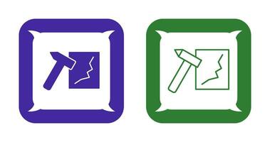 Unique Break Glass Vector Icon