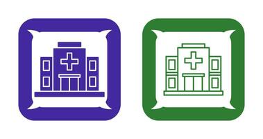 icono de vector de hospital