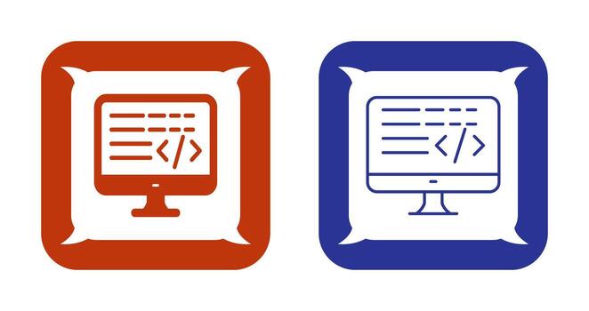 icono de vector de codificación