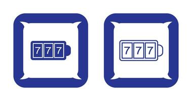 Slot Machine with Sevens Vector Icon