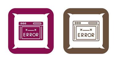 icono de vector de código de error