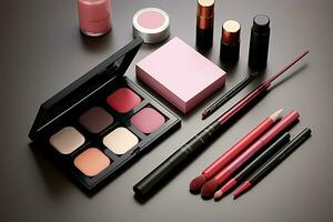 Showcase your brand with a professional makeup artist branding mockup AI Generated photo