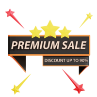 Discount Sale Text 3D Icon png