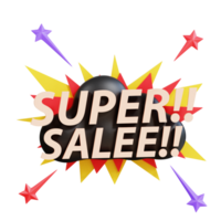 Discount Sale Text 3D Icon png