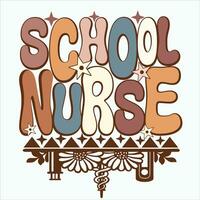 School nurse cotez Nursing T-shirt design vector art health mom girls women men boy mommy