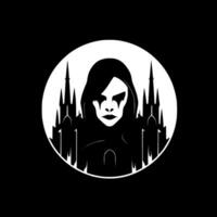 Gothic, Minimalist and Simple Silhouette - Vector illustration