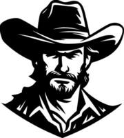 Cowboy, Minimalist and Simple Silhouette - Vector illustration