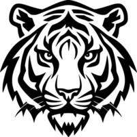 tigre, negro y blanco vector ilustración