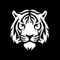 tigre, negro y blanco vector ilustración