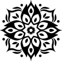 Mandala - Minimalist and Flat Logo - Vector illustration