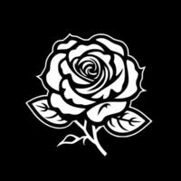 Roses, Minimalist and Simple Silhouette - Vector illustration