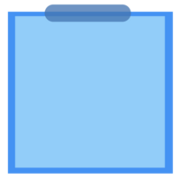 bloc-notes papier bleu variation png