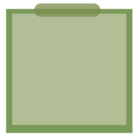 foncé vert papier bloc-notes png