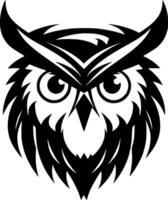 Owl - Minimalist and Flat Logo - Vector illustration
