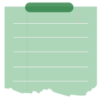 vert papier bloc-notes png