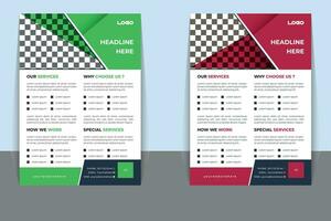 Corporate Business Flayer Template. vector