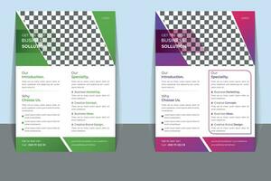 Corporate Business Flayer Template. vector