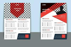 Corporate Business Flayer Template. vector